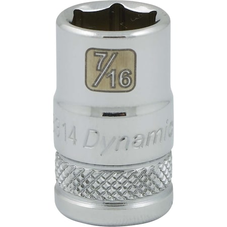 Dynamic 3/8" Drive, 7/16" SAE Socket, 6 Points D008314